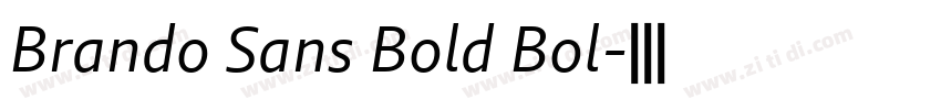 Brando Sans Bold Bol字体转换